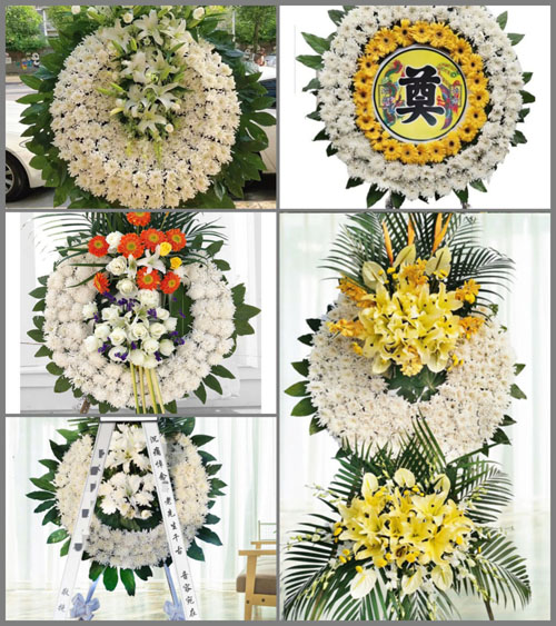 山西忻州五台县台城镇兴郑村花圈速递